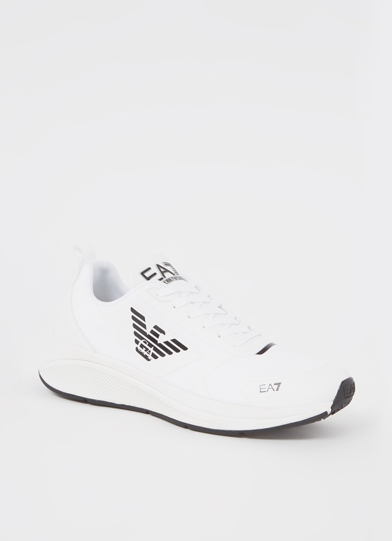 Doorzichtig Keer terug spreken Emporio Armani Sneaker met logo • Wit • de Bijenkorf