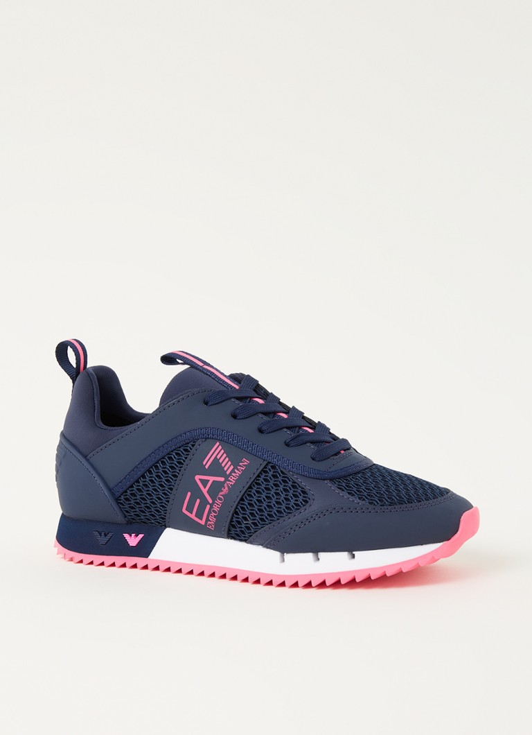 emporio armani mesh sneakers with contrasting details