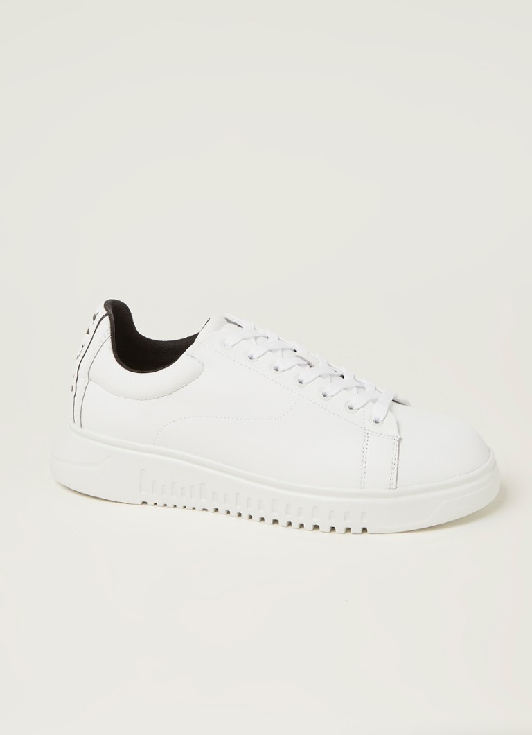 Armani Sneaker van met logo • Wit • de Bijenkorf