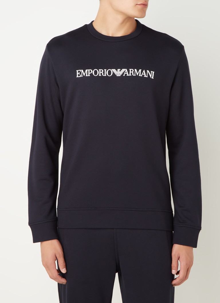 Emporio Armani Sweater met logoprint • • Bijenkorf