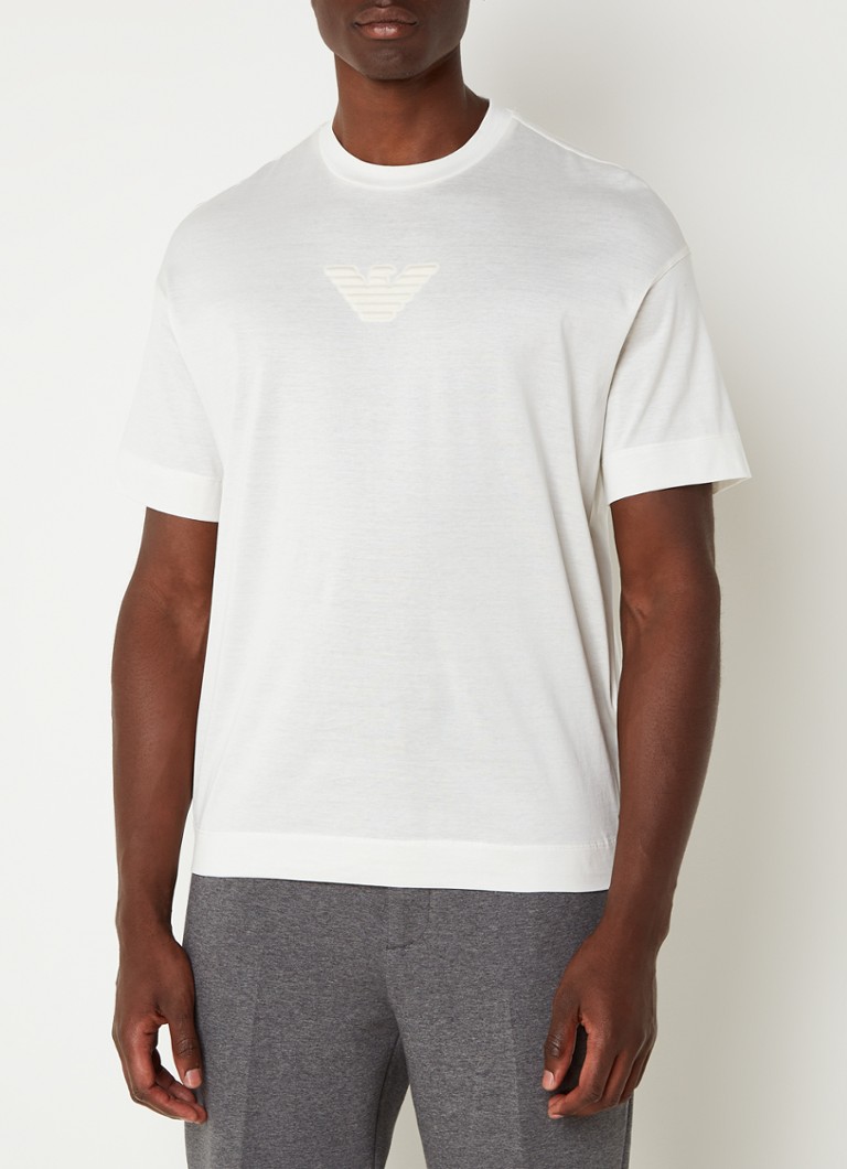 Emporio Armani - T-shirt met 3D logoprint - Multicolor