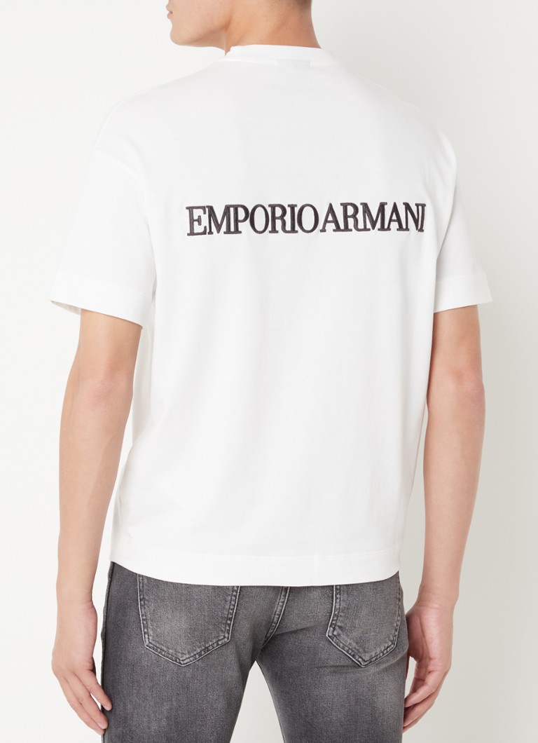 T-shirt met logo- en backprint • Wit • de Bijenkorf