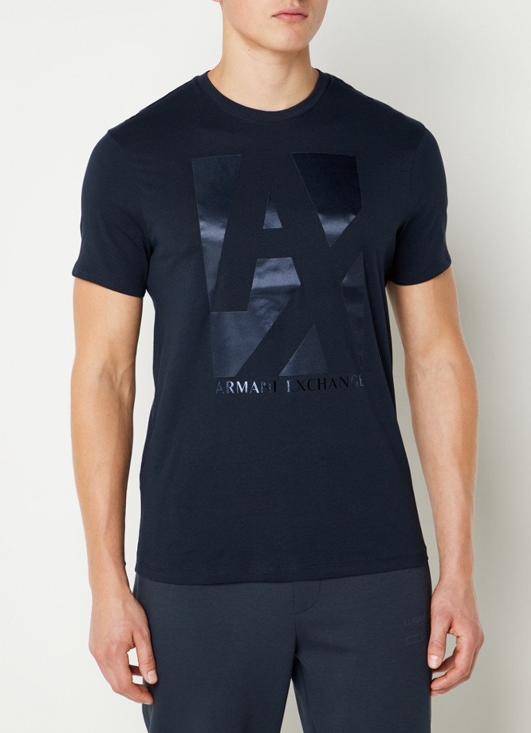 Reserve Interpunctie efficiënt Emporio Armani T-shirt met logoprint • Donkerblauw • de Bijenkorf