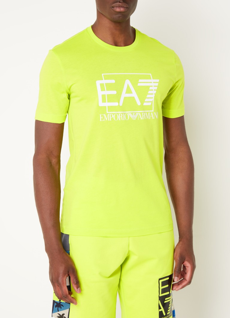 Cater bouwer voor Emporio Armani T-shirt met logoprint • Lime • de Bijenkorf