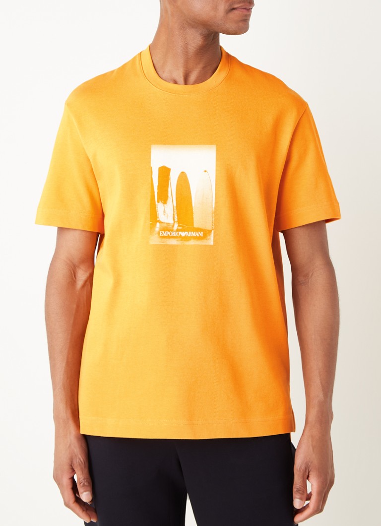 Emporio T-shirt met • Oranje Bijenkorf