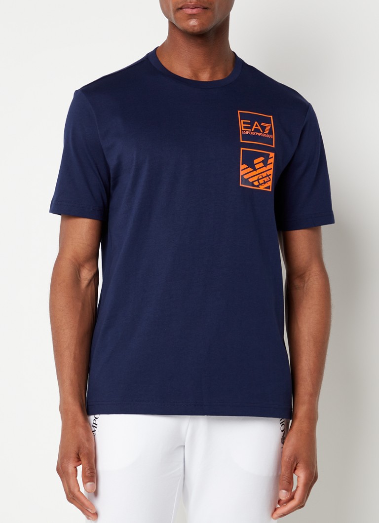 Emporio Armani - Trainings T-shirt met logo - Royalblauw