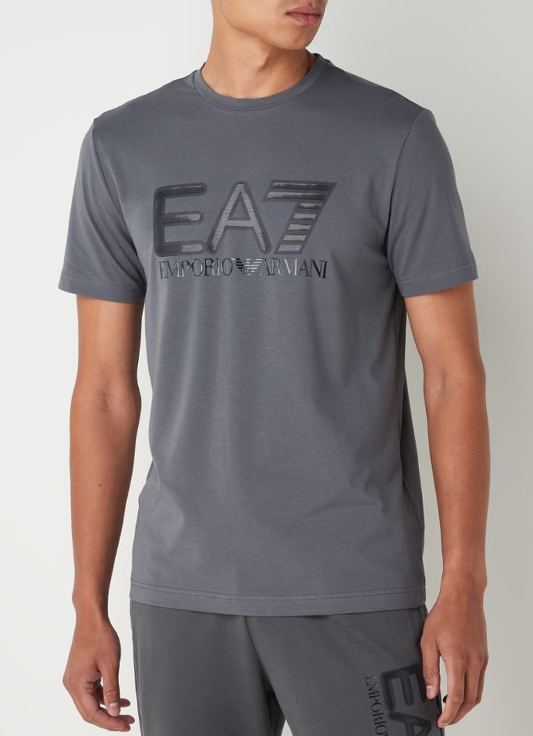 gevolg Buskruit overtuigen Emporio Armani Trainings T-shirt met logoprint • Donkergrijs • de Bijenkorf