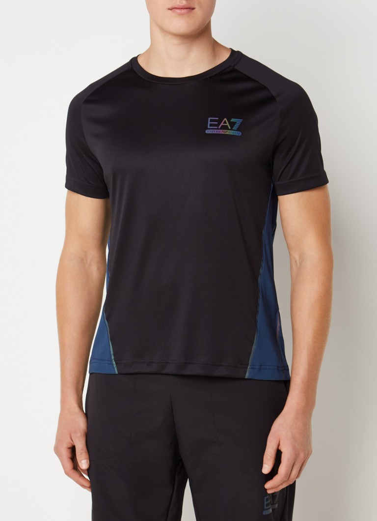 Emporio Armani - Trainings T-shirt met logoprint - Zwart