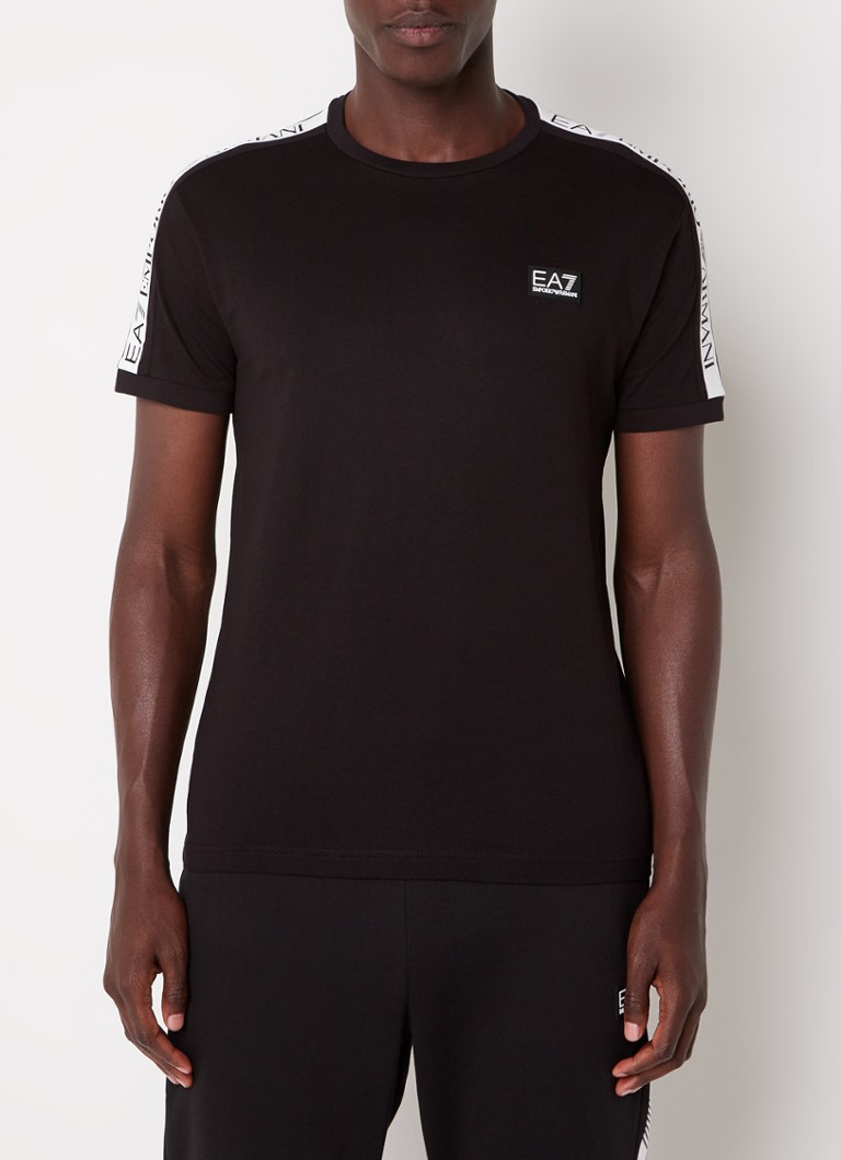 Emporio Armani - Trainings T-shirt met logoprint - Zwart