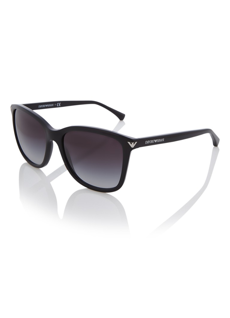 Emporio Armani - Wayfarer zonnebril EA4060 - Zwart