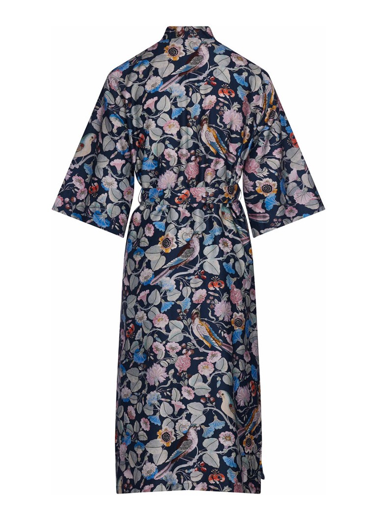 Essenza - Ilona Aleste kimono van biologisch katoensatijn - Antraciet