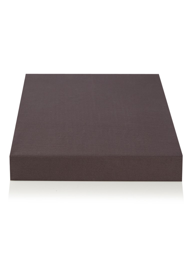 Essenza - Satin hoeslaken van katoensatijn, hoekhoogte 30 cm - Antraciet