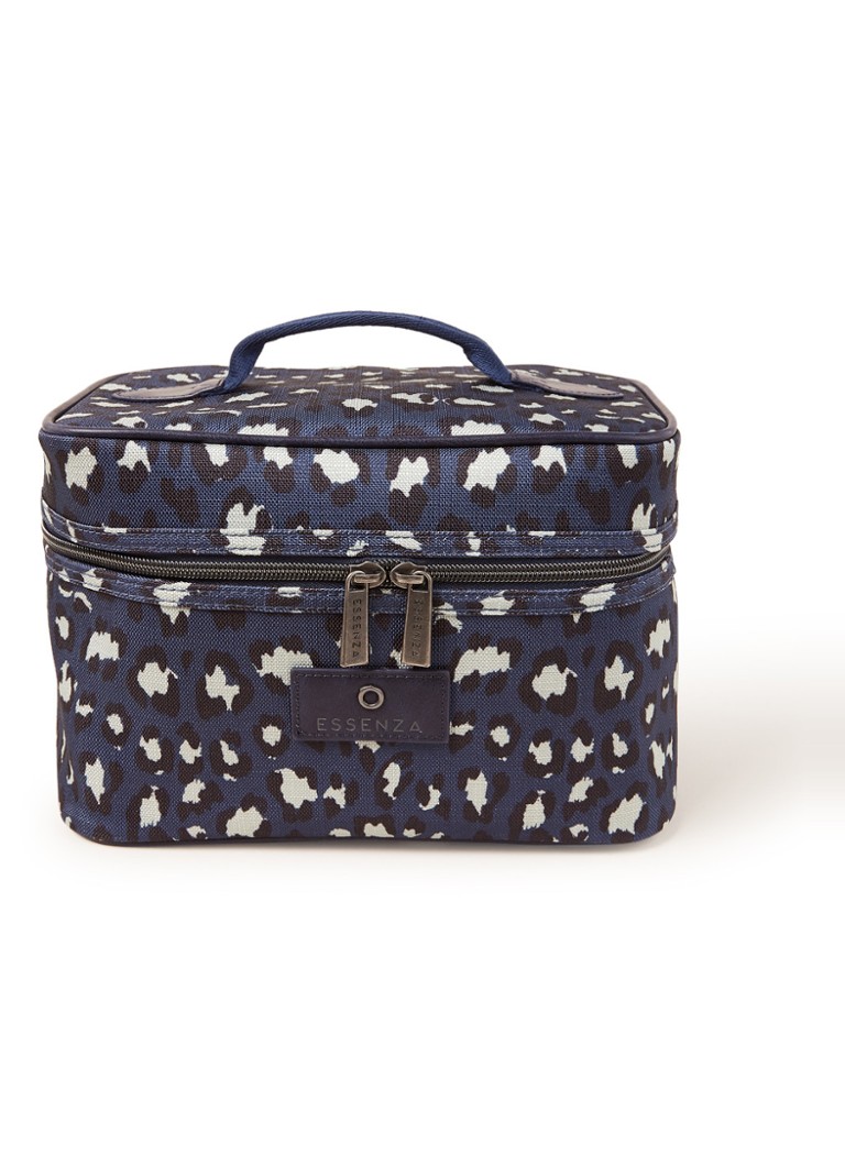 Essenza Tracy Animal Toilettas Met Luipaard Dessin Blauw De Bijenkorf