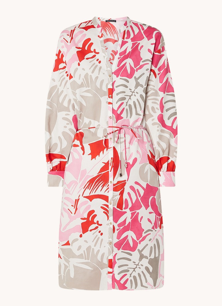 omhelzing noodzaak James Dyson Expresso Midi blousejurk met bloemenprint en strikceintuur • Roze • de  Bijenkorf