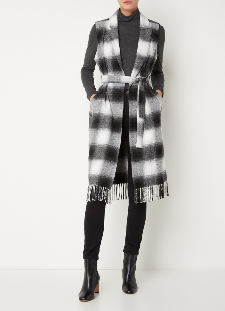 heekpek Geruite oversized kasjmier sjaal voor dames, lange zachte wraps