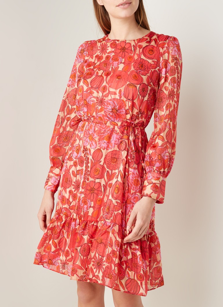 Fabienne Chapot Bonnie jurk met bloemenprint • Rood • de Bijenkorf