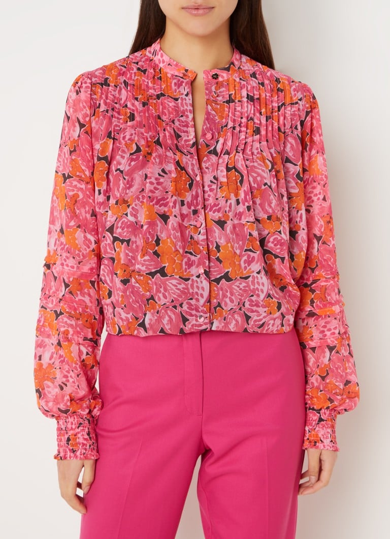 Fabienne Chapot Ferry blouse met bloemenprint • Roze • de Bijenkorf
