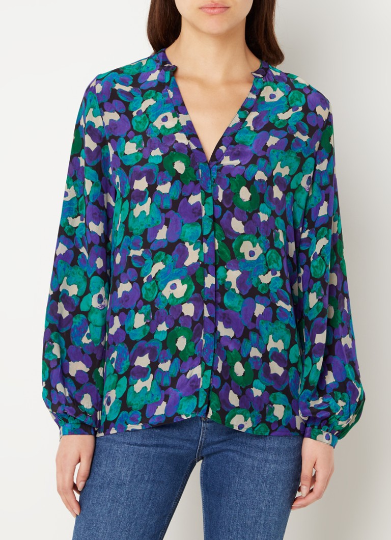 Fabienne Chapot Frida blouse met bloemenprint • Groen • de Bijenkorf