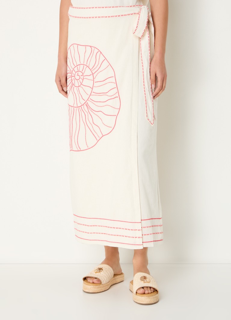 Fabienne Chapot Wikkelrok Tijgerprint Fabienne Chapot Sine Midi