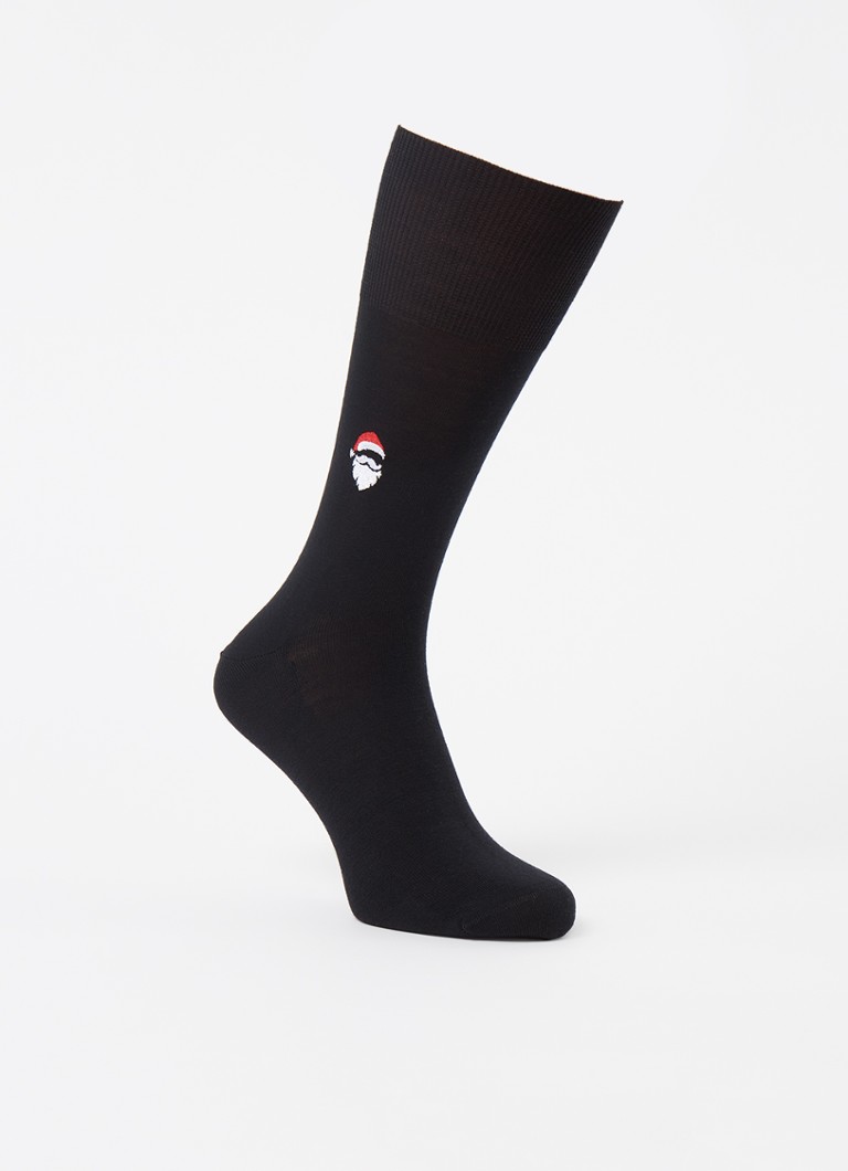 spel Meetbaar mozaïek Falke Airport sokken in wolblend met print • Zwart • de Bijenkorf