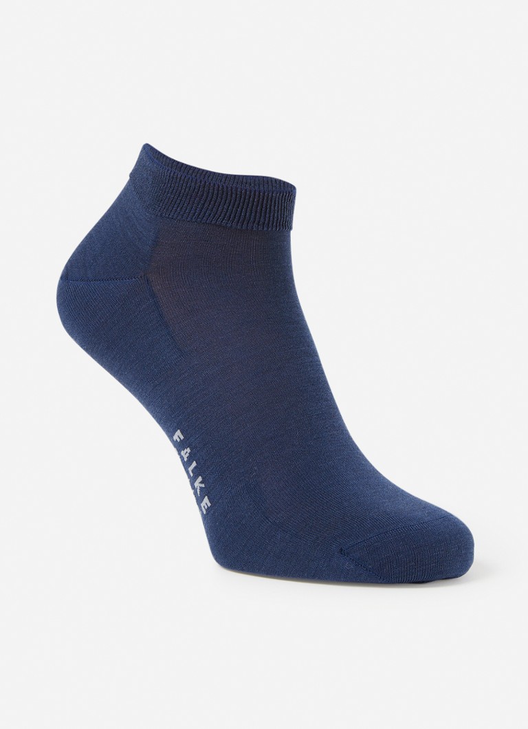 Falke - Climawool sneakersokken in scheerwolblend - Royalblauw