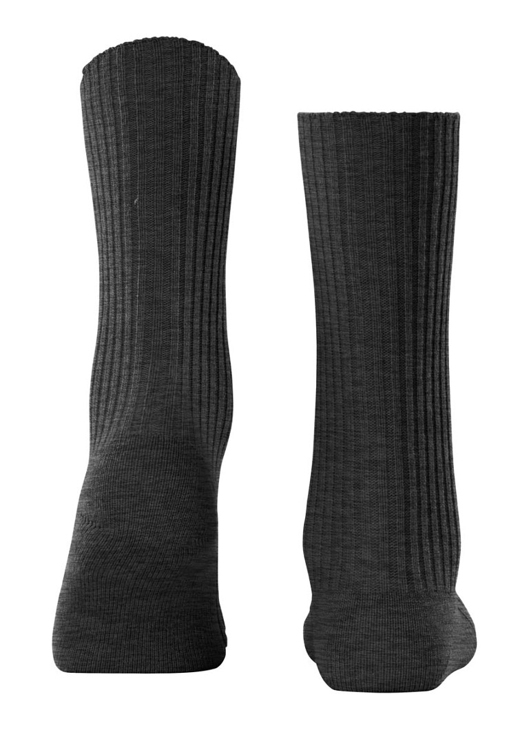 Hol koppeling Zending Falke Cosy Wool sokken in kasjmierblend • Antraciet • de Bijenkorf