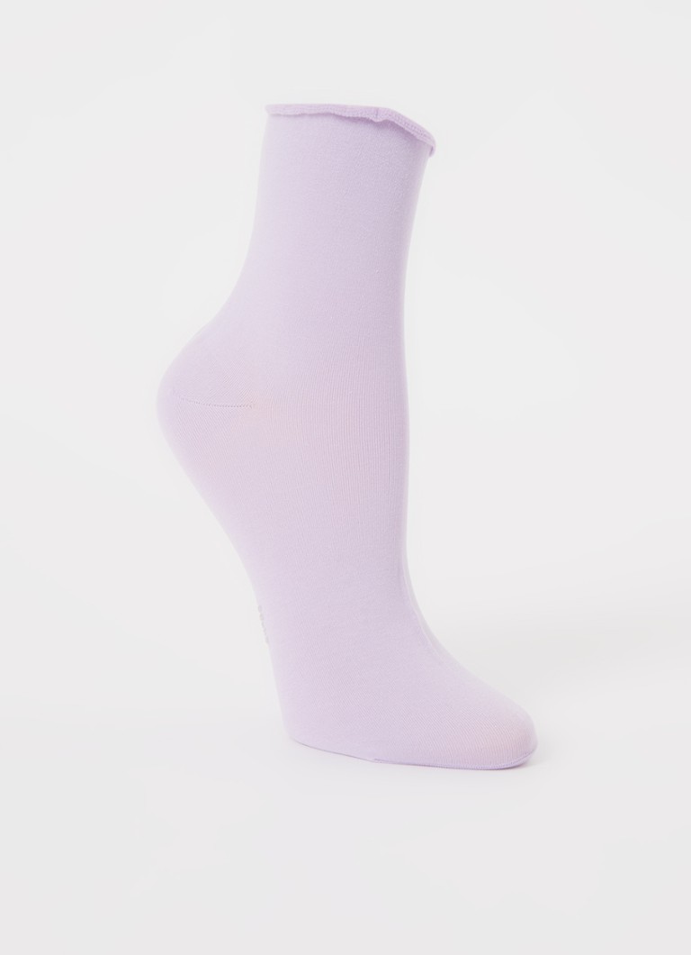 Extreem analyse rand Falke Cotton Touch sokken met logo • Lila • de Bijenkorf