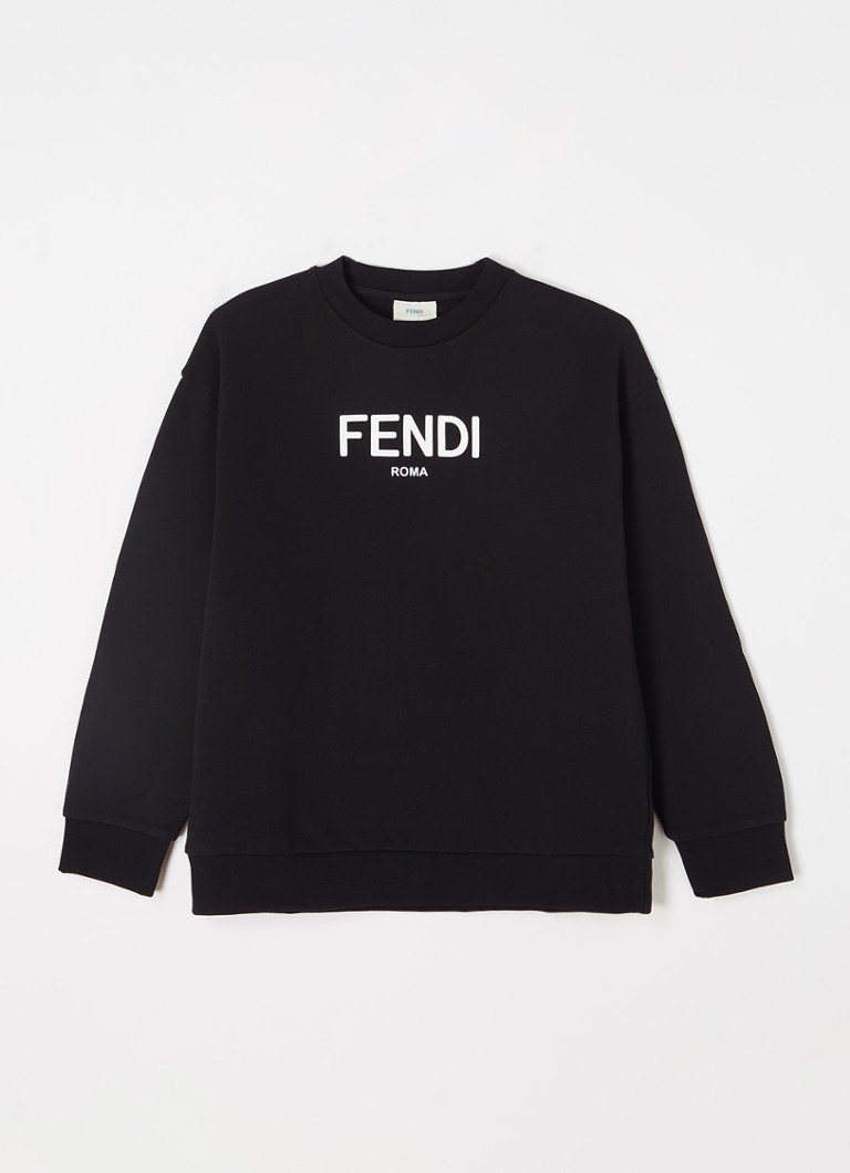 Denk vooruit rit milieu Fendi Sweater met logoprint • Zwart • de Bijenkorf