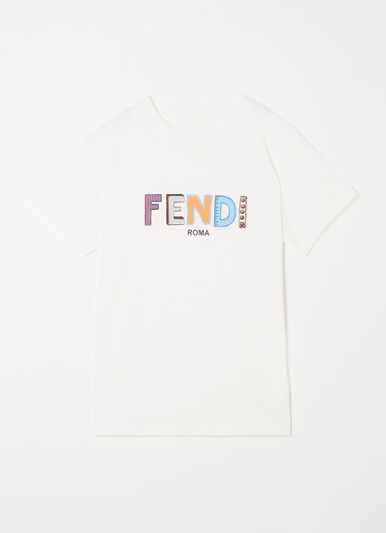 Fendi - T-shirt met logoprint - Wit