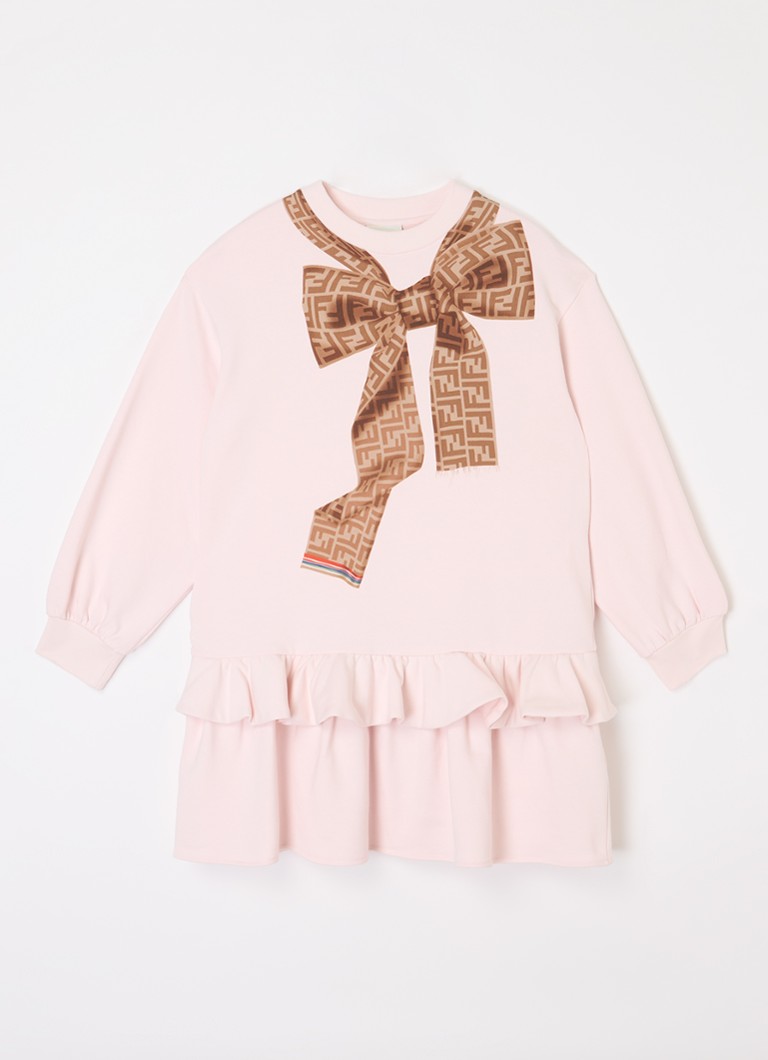 Fendi - Trui-jurk met logoprint - Lichtroze
