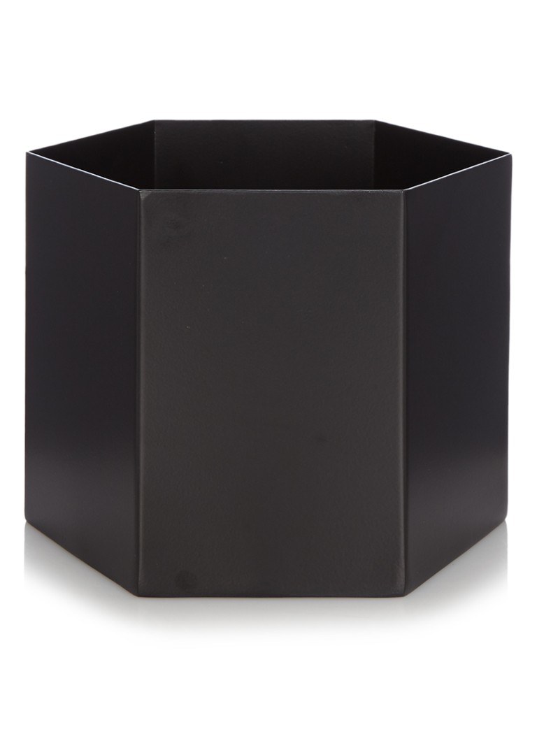 ferm LIVING - Hexagon pot 17 cm - Zwart