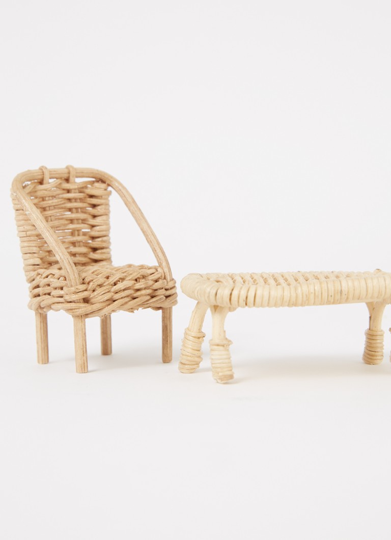 Meuble pour maison de poupée Rattan Ferm Living