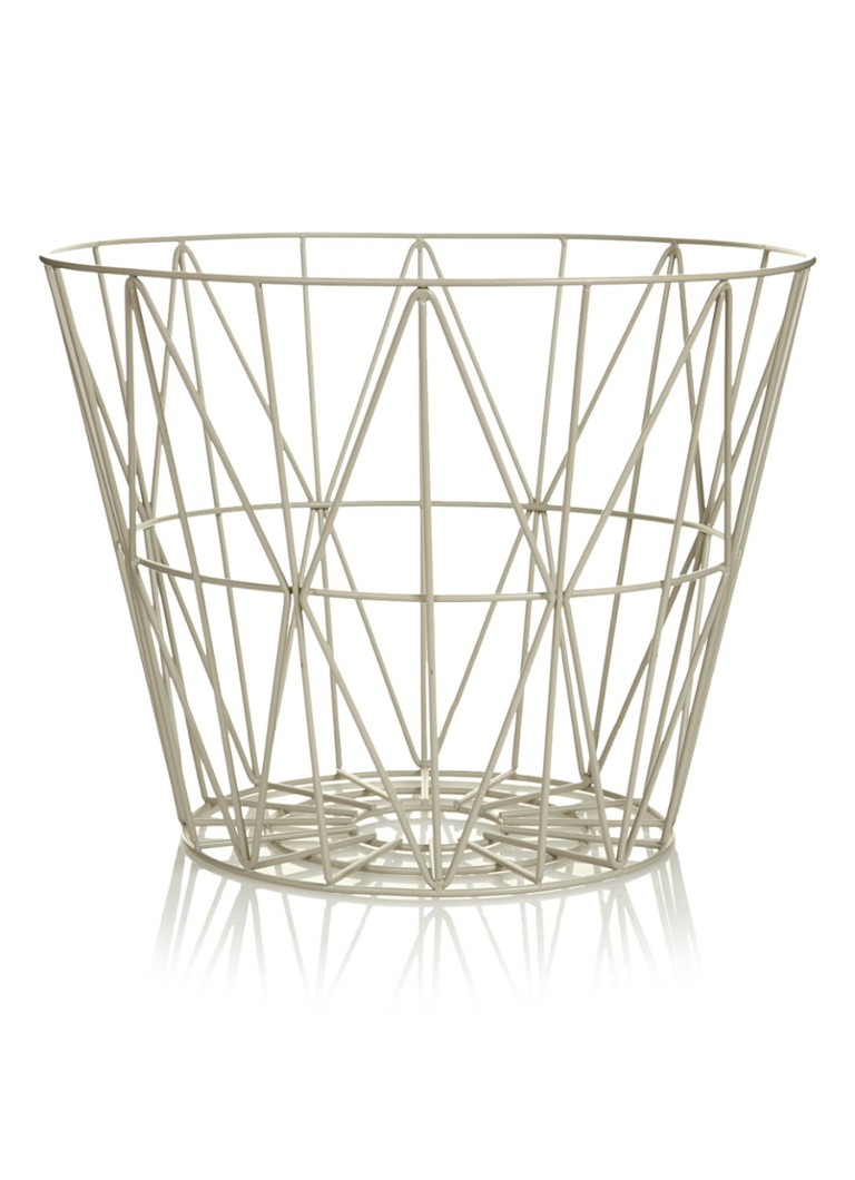 Ferm Living Wire Medium basket 50 cm • Grijs • de Bijenkorf