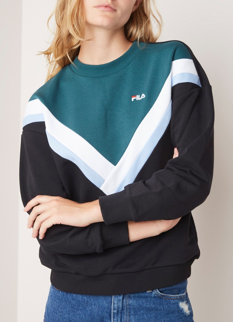 Fila Nissa sweater met colour blocking de Bijenkorf