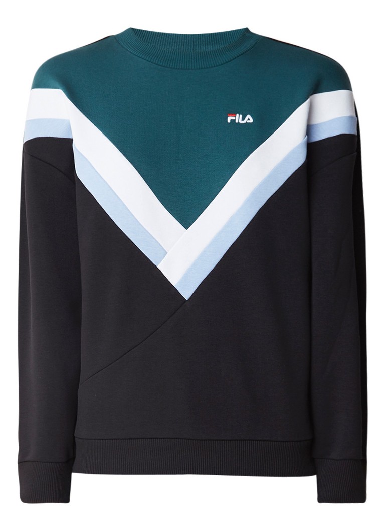 Fila Nissa sweater met colour blocking de Bijenkorf