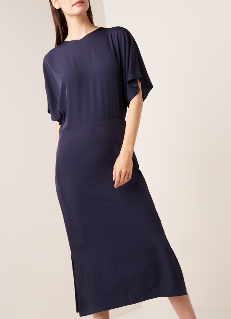 Filippa K - Maxi-jurk met kimono mouw - Donkerblauw