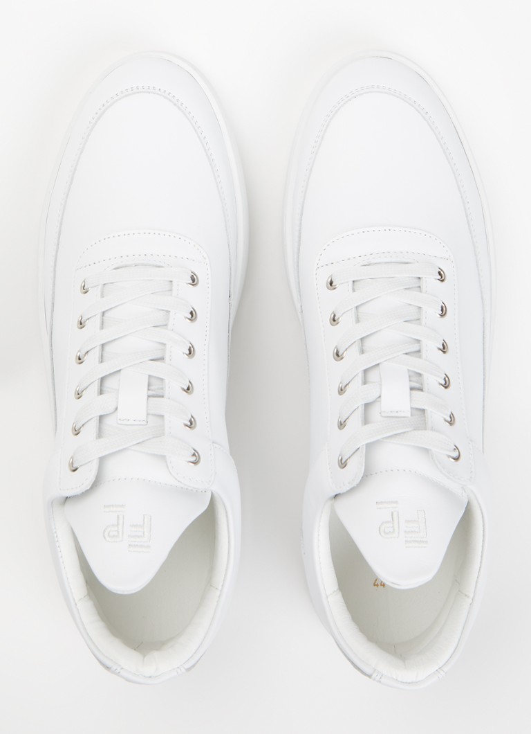 Filling Pieces Low Top Ripple Lane sneaker van leer • Wit • de