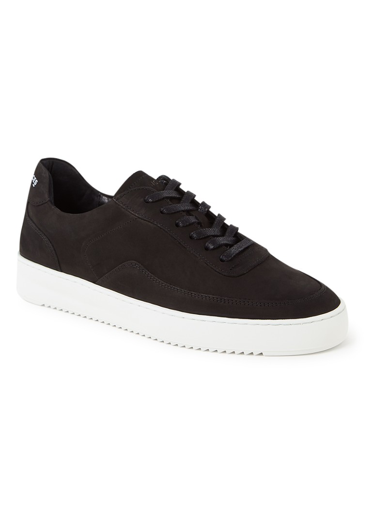 Filling Pieces - Mondo 2.0 Ripple sneaker van nubuck - Zwart