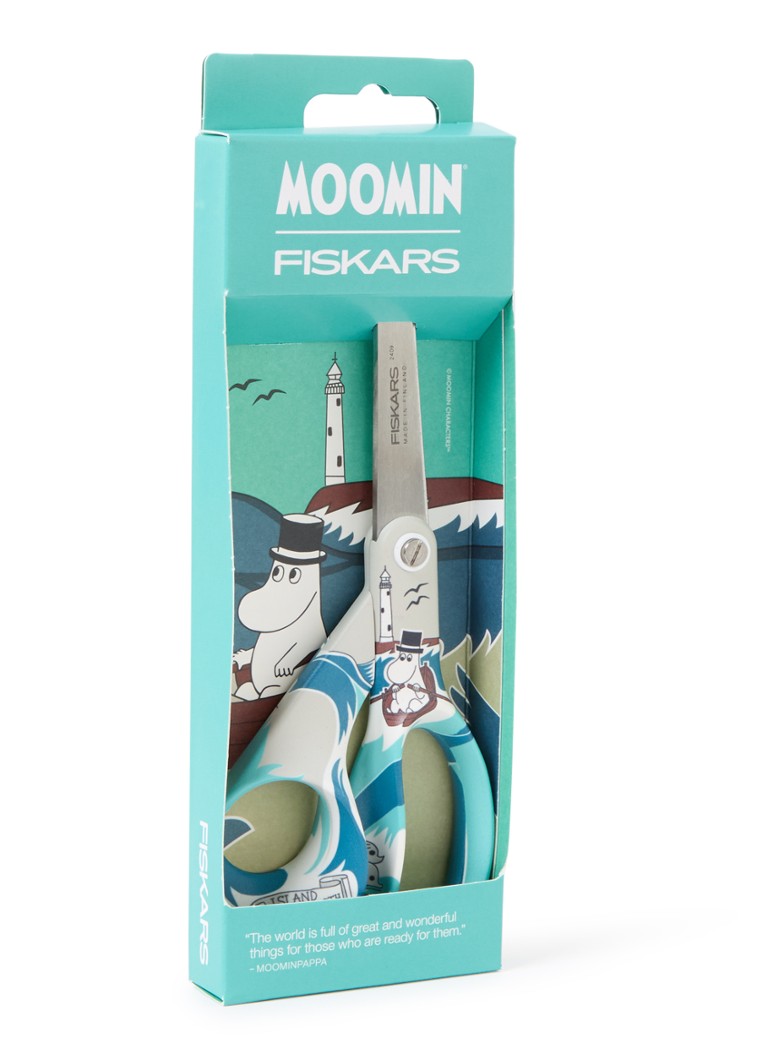 Fiskars - Moominpappa schaar 21 cm - Zeegroen