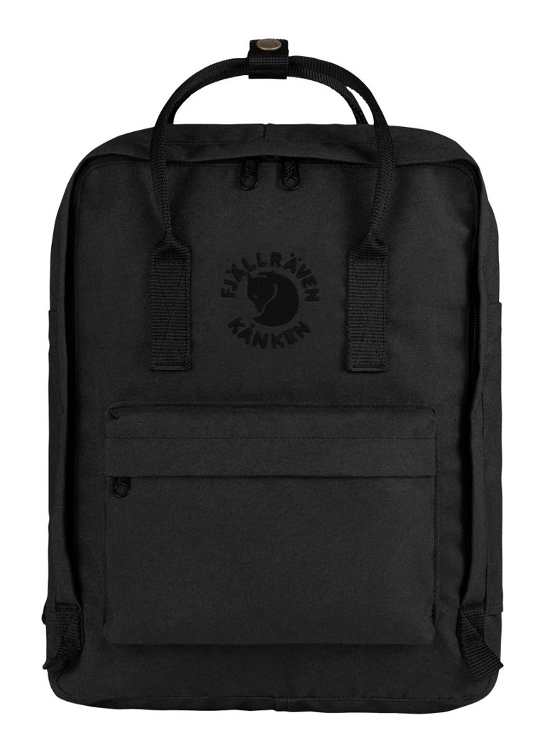 Fjällräven - Re-Kånken rugzak met 12 inch laptopvak - Zwart