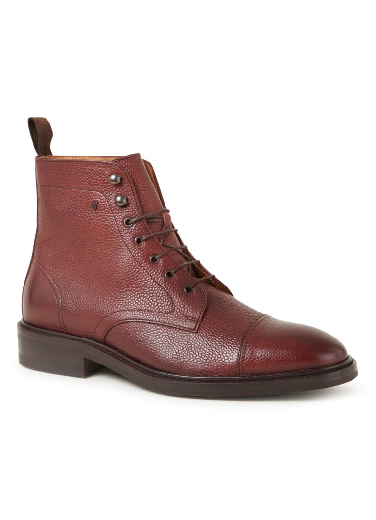 Floris Van Bommel Veterboot Van Leer Cognac De Bijenkorf
