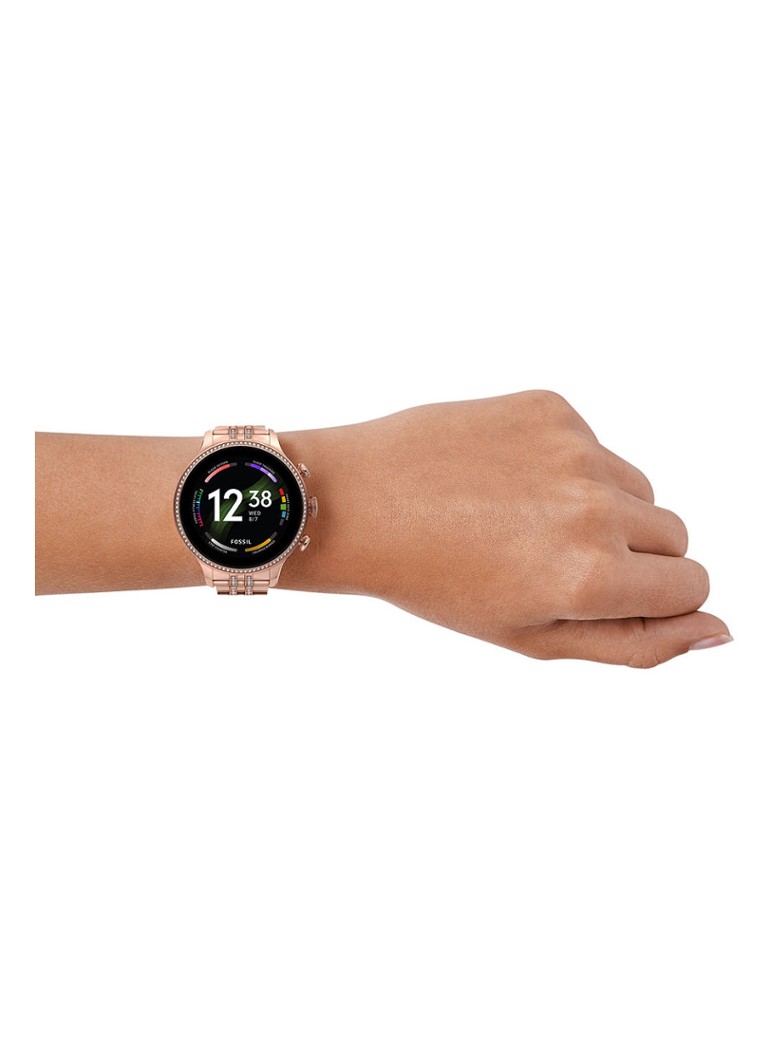 journalist Ydmyge Cirkus Fossil Gen 6 Touchscreen smartwatch FTW6077 • Roségoud • de Bijenkorf