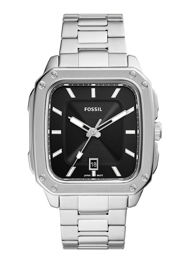 Fossil - Inscription horloge FS5933 - Zilver