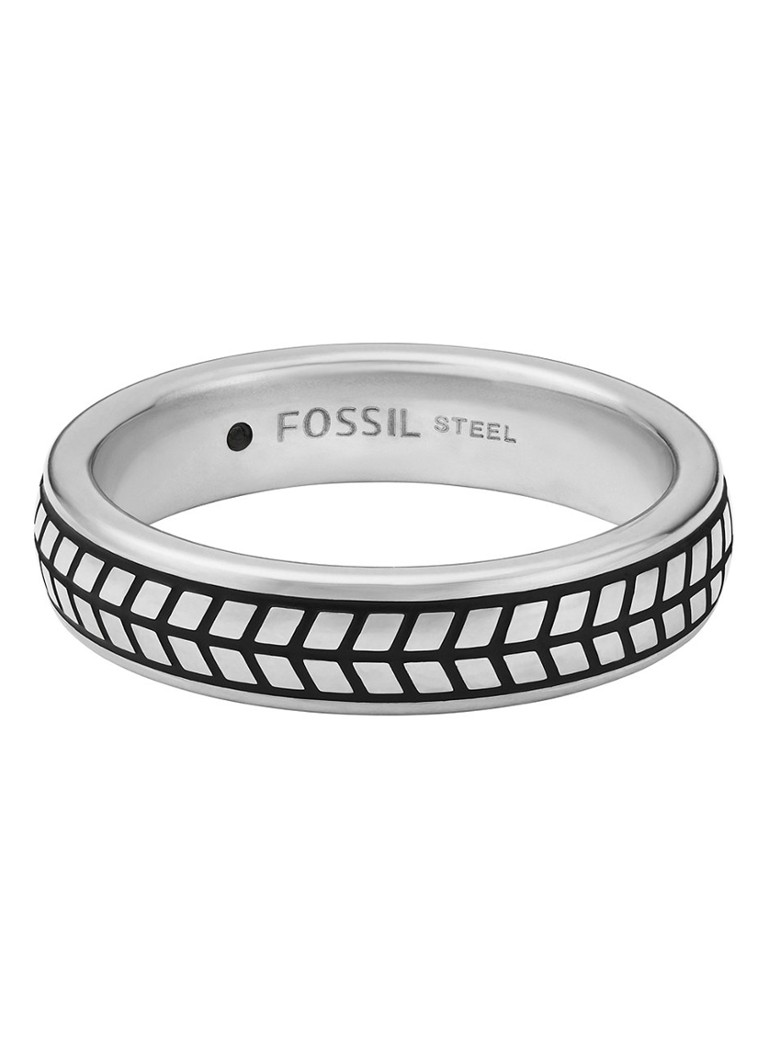 Fossil Mens Dress ring JF04099040 • Zilver • de Bijenkorf