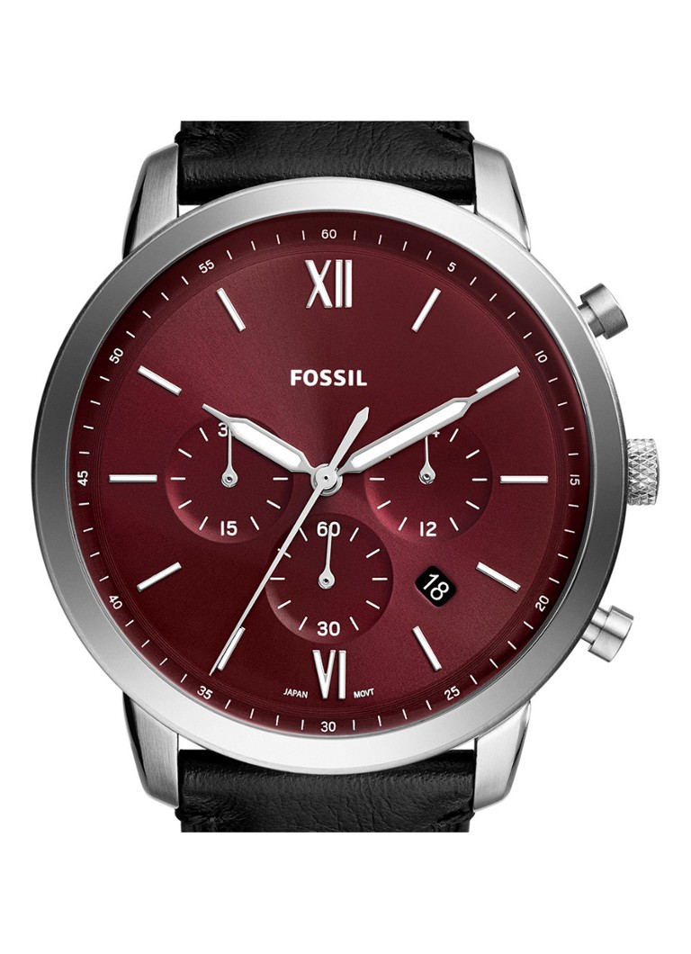 Fossil Neutra horloge FS6016 • Zilver de Bijenkorf •