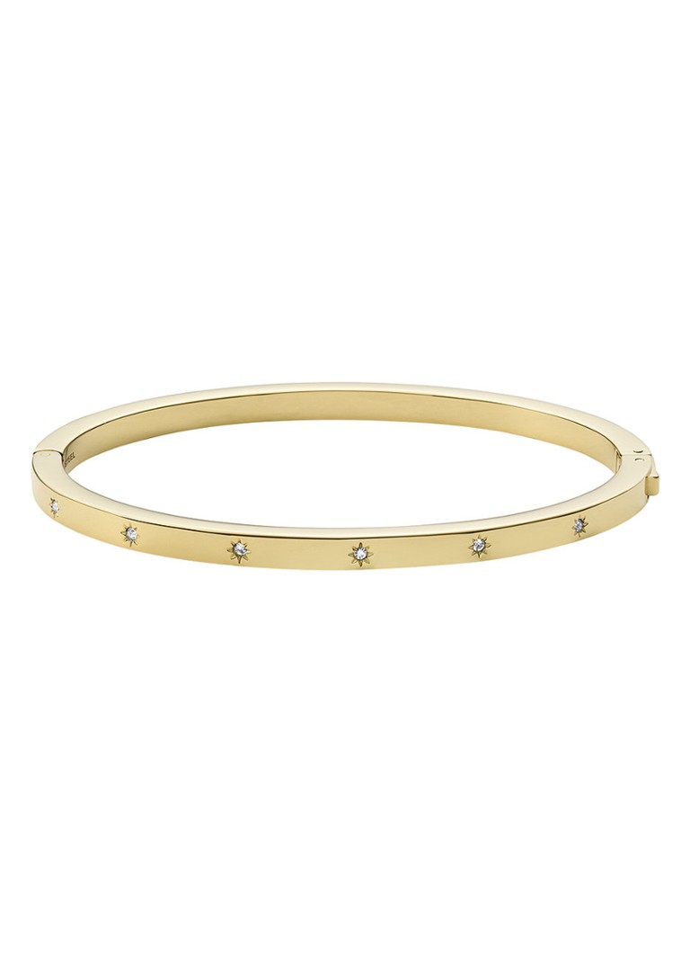 Fossil - Sutton bangle met steen JF03872710 - Goud