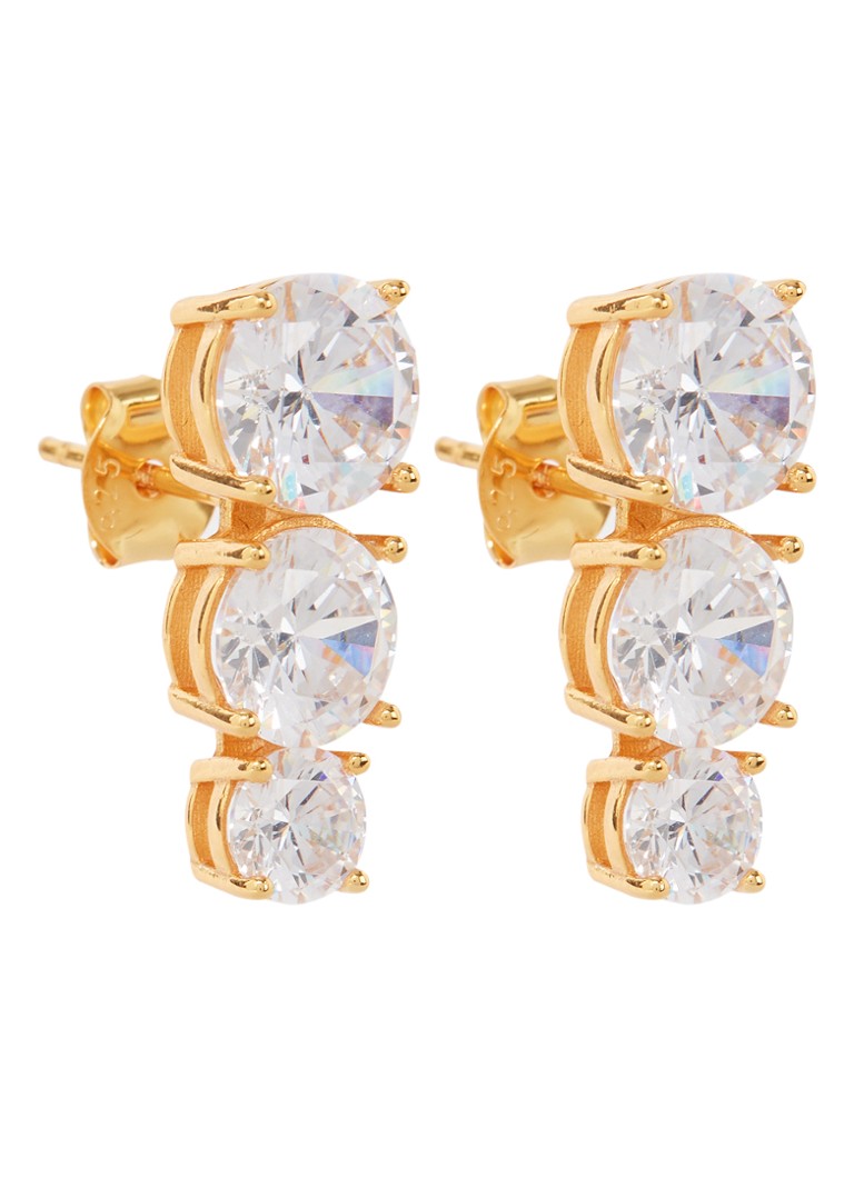 Casa Jewelry Amalfi oorknopjes verguld • Goud • de Bijenkorf