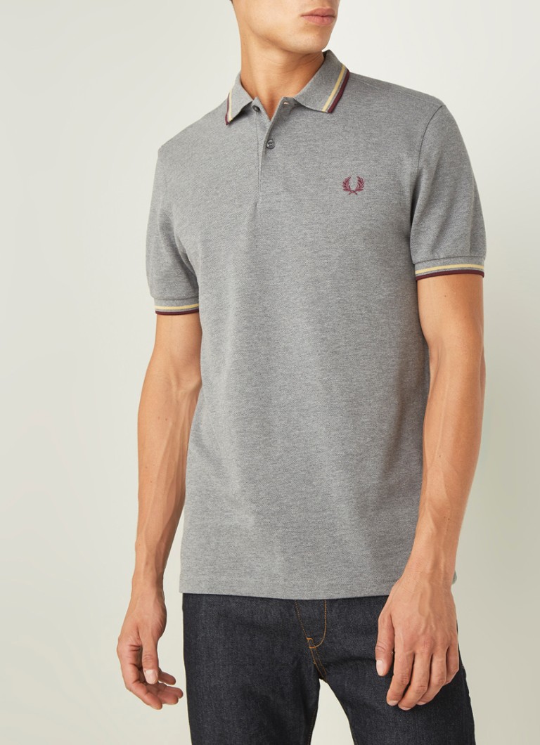 fred perry polo grijs
