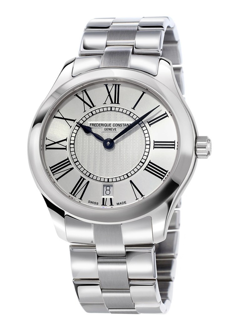 Frederique Constant Classic Quartz horloge FC-220MS3B6B • Zilver • de