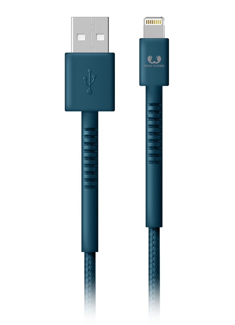 Fresh 'n Rebel - USB Lightning kabel voor iOs apparaten 1.5 M - Blauw
